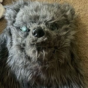 Spirit Halloween wolf mask. Good for trick or treating